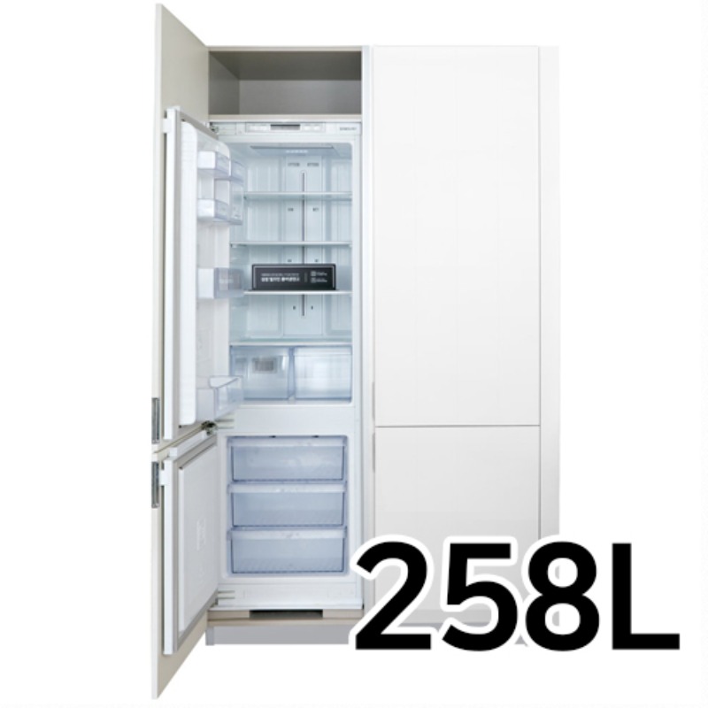 [삼성전자] RL2640ZBBEC 일반냉장고 2도어 258L 빌트인 상냉장하냉동 물류설치 폐가전수거